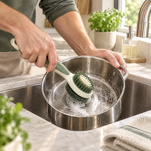 Avelmeron™ Dual-Sided Pot & Pan Scrub Brush