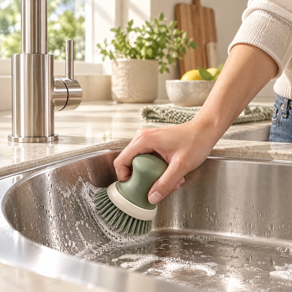 Avelmeron™ Palm Grip Kitchen Scrub Brush