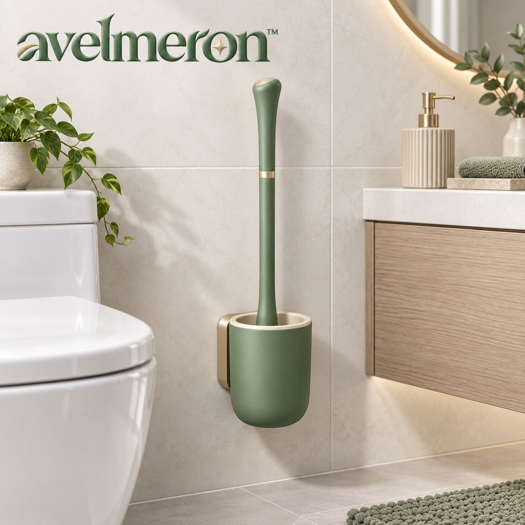 Avelmeron™ Wall-Mounted Toilet Brush Set