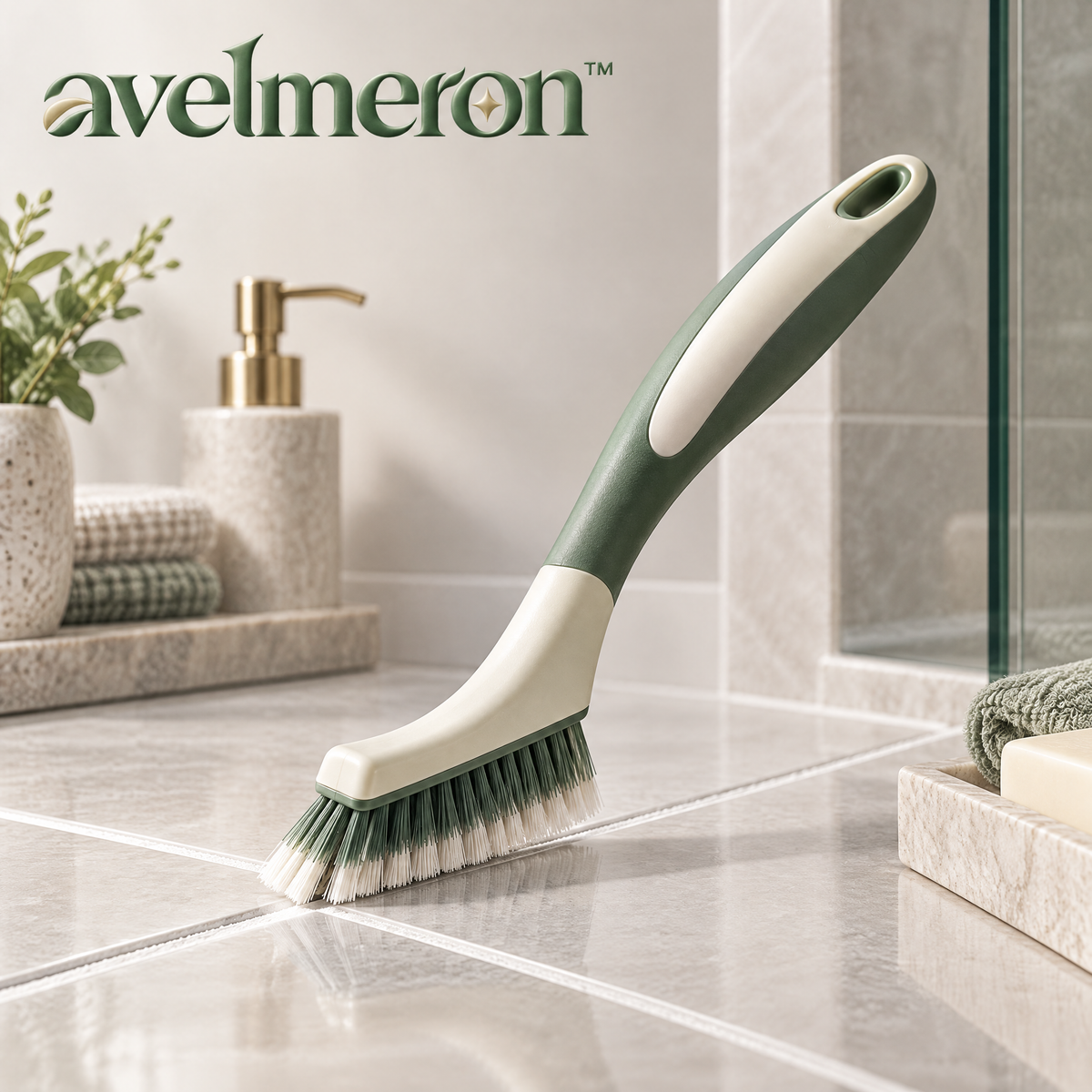 Avelmeron™ Tile & Grout Detail Scrub Brush