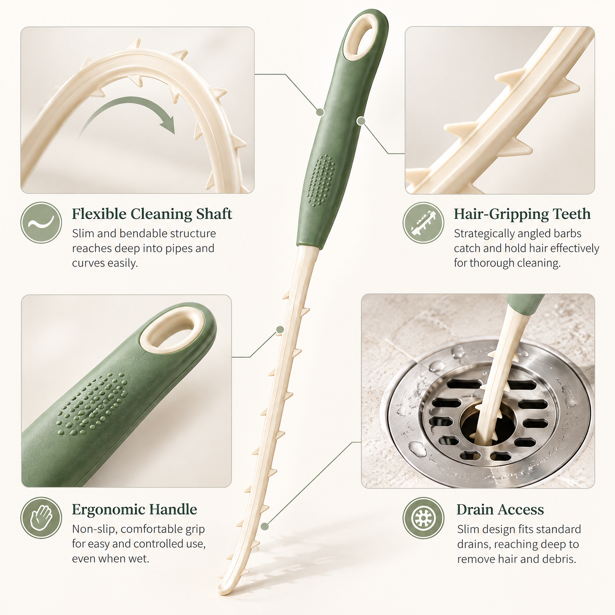 Avelmeron™ Flexible Drain Cleaning Tool