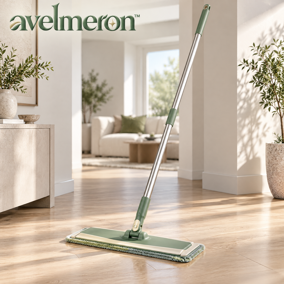 Avelmeron™ Slim Microfiber Flat Mop
