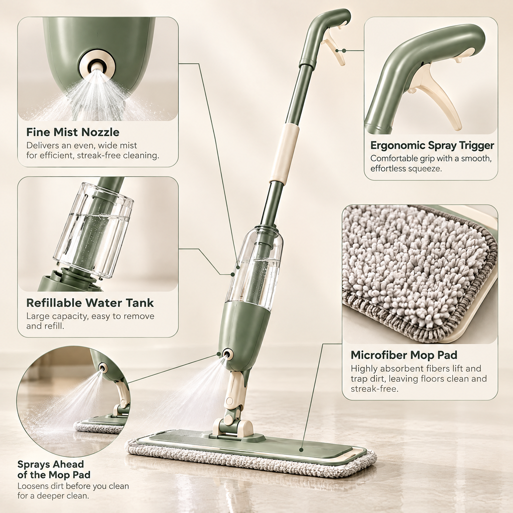 Avelmeron™ Refillable Spray Mop