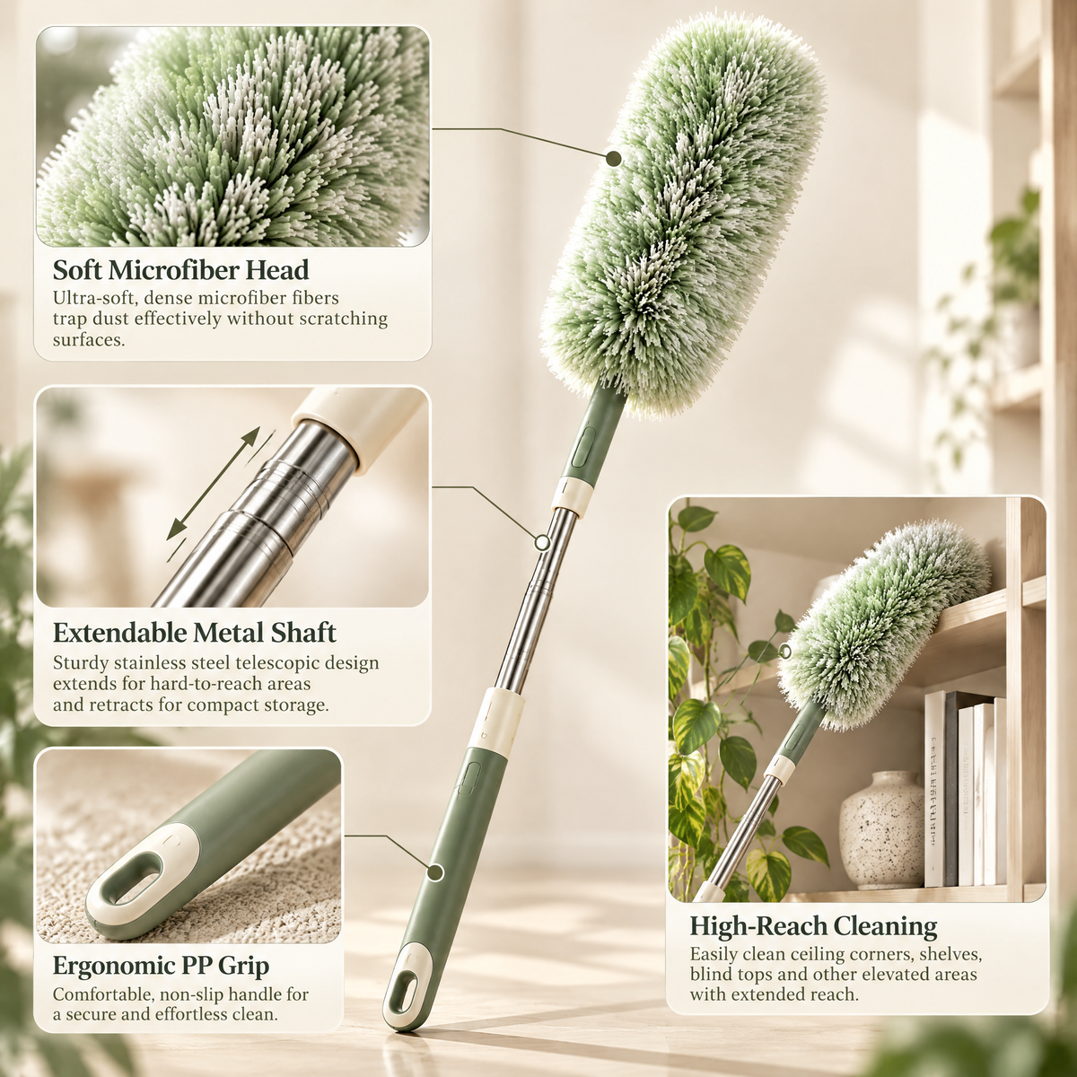 Avelmeron™ Extendable Microfiber Duster