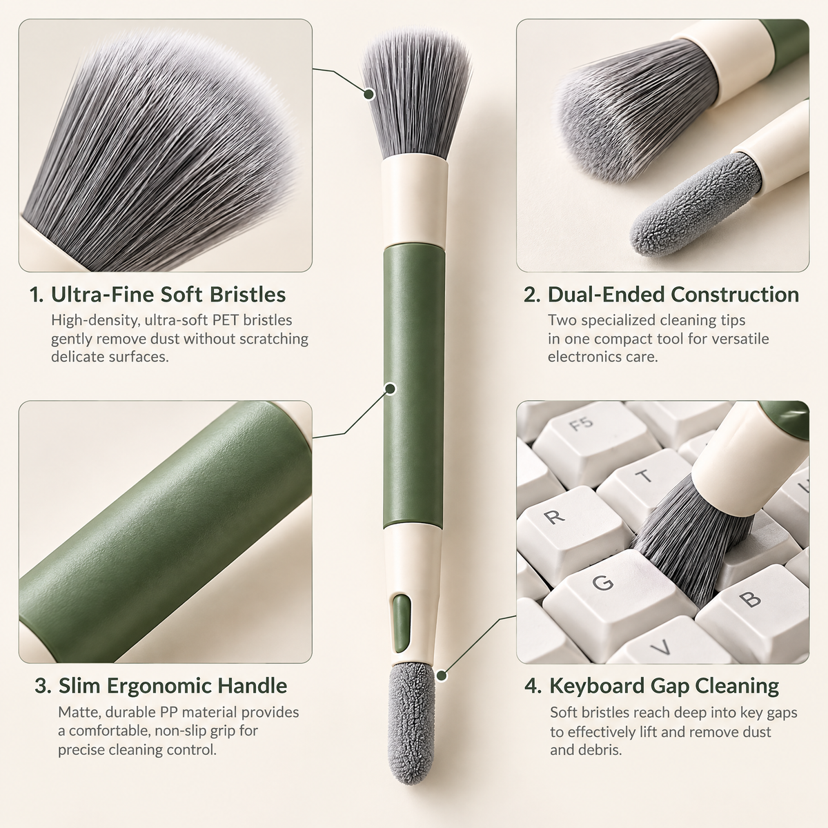 Avelmeron™ Dual-Ended Electronics Cleaning Brush